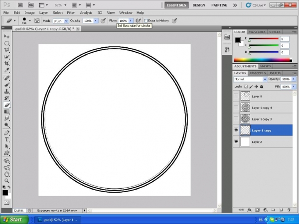 Creation of Eye gymnastics: Step 2